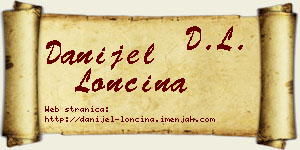 Danijel Lončina vizit kartica